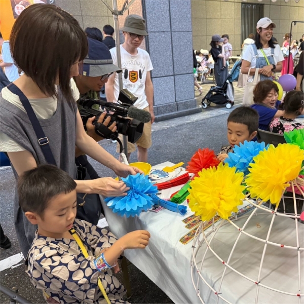 願い天の川に届け～子ども手形アート～
