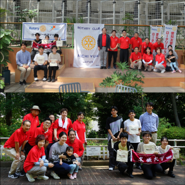 愛知友愛RCが名城大学様と初の植栽イベント開催